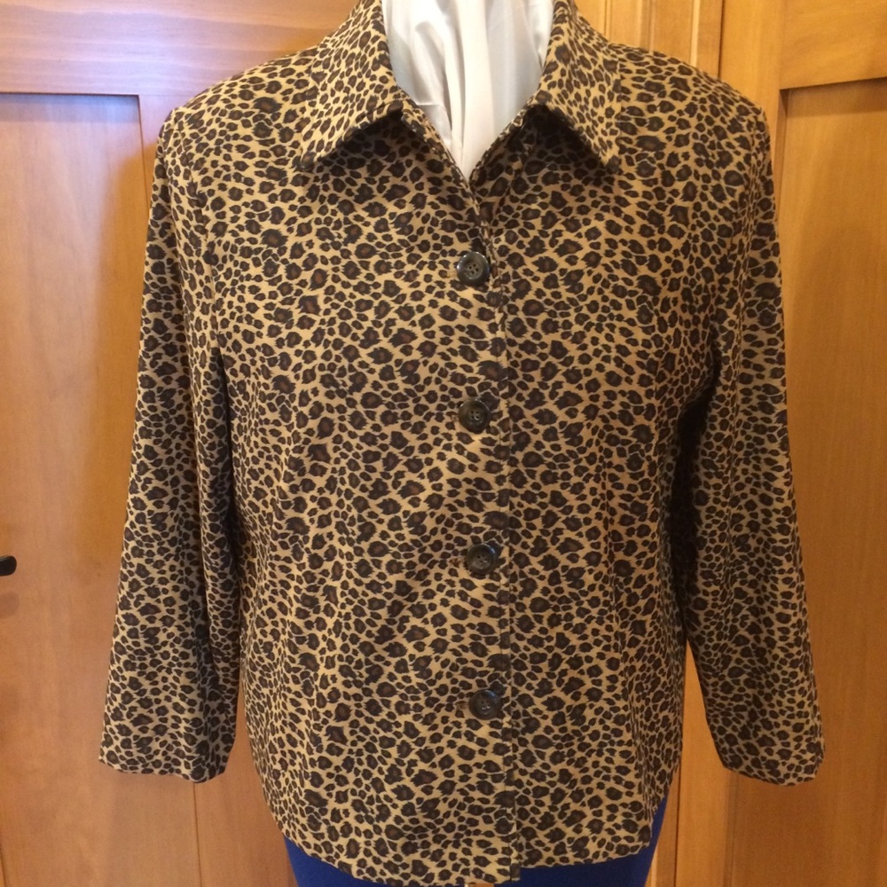 VTG BRIGGS Leopard Print Jacket  L